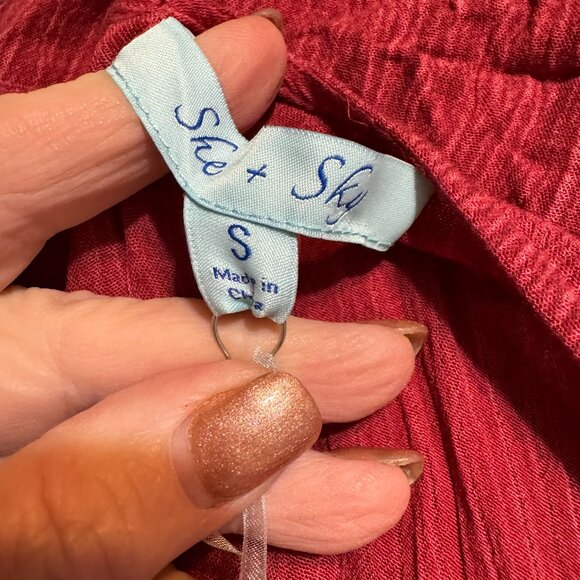 * NWT RICH SPICE COLOR BOHO TOP SMALL OVERSIZED #L - Picture 6 of 7